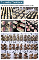 Déposeuse et formatrice de biscuits industrielle entièrement automatique en acier inoxydable SUS304, 300 kg/h