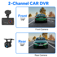 Caméra de tableau de bord 4K double objectif prête à l'emploi avec WiFi 5G, GPS, enregistreur vidéo avant et arrière pour voiture, commande vocale, accessoires automobiles