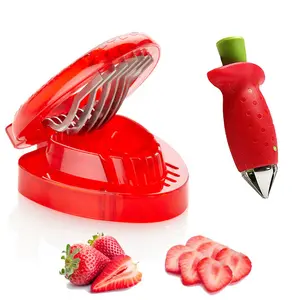 KINGWISE Hot Sale Kitchen Tools Stainless Steel Huller Tomato Stripper Corer Knife Strawberry Cutter Slicer Stem Remover