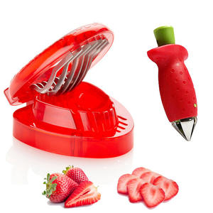KINGWISE Offre Spéciale Outils de Cuisine en Acier Inoxydable : Décortiqueur de Tomates, Couteau à Éplucher, Coupe-Fraise, Trancheuse et Éliminateur de Tiges - Product Image 1