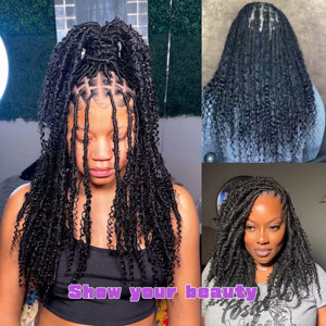 Fummi 10 pouces 0,4 cm <span class=keywords><strong>Dreads</strong></span> en cheveux humains naturels, sans perte de cheveux, extensions de dreadlocks douces en vrais cheveux humains - Product Image 5