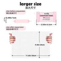 Eco Friendly Disposable Coin Compressed Magic Tablet Towels, Portable Nonwoven Travel Cleansing Towels Wholesale
