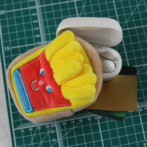 Estuche para Auriculares de Peluche con Diseño de Comida Rápida, con Múltiples Bolsillos para Monedas, Llavero, Regalo para Celebraciones - Product Image 6