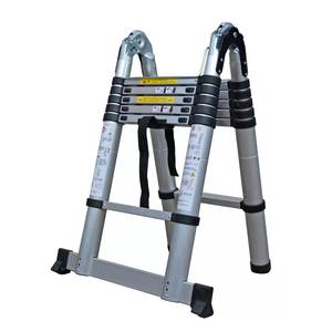 Aluminium moderne lichtgewicht telescopische vouwbare industriële trapladder met een draagvermogen van 150 kg - Product Image 5
