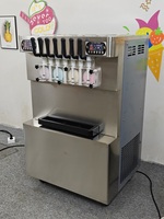 Machine à glace molle commerciale ICM-395 sur pied, 4+3 saveurs mixtes, 7 saveurs, en acier inoxydable