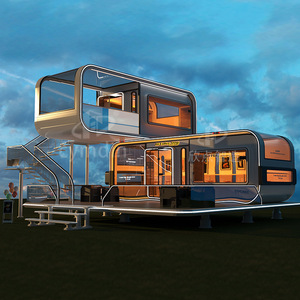 Casa Contenedor de Diseño Moderno para Hotel, Estructura Modular Integrada, Solución de Alojamiento Móvil para Exteriores - Product Image 1