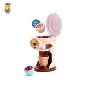 Ensemble de jouets pour machine à crème glacée électrique, cuisine d'imitation pour enfants avec lumière et son, fonctionne avec 2 piles AA, machine à dessert - Product Image 5