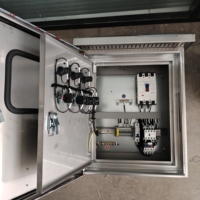 Caja de Distribución Completa Personalizada, Gabinete de Control para Farolas de Acero Inoxidable para Exteriores, Interruptor de Conmutación Manual-Automático