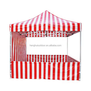 Outdoor <strong>Gazebo</strong> 10x10 10*x15ft Pop up Canopy <strong>Gazebo</strong> Food Snack Marquee Tent <strong>Red</strong> <strong>and</strong> <strong>White</strong> Stripe Tent Carnival Themed Tent - Product Image 2