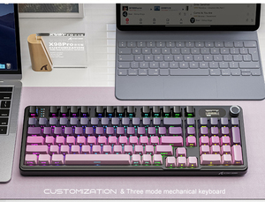 Redwingy Attack Shark X98PRO RGB TFT pantalla tres modos RGB inalámbrico 2,4G BT Junta de Intercambio en caliente Teclado mecánico para juegos - Product Image 2