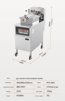 Machine à frire le poulet CE / Friteuse à pression pour poulet frit / Machine à frire le poulet à haute pression à vendre