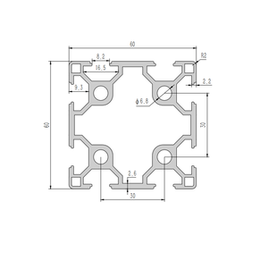 Profili in Alluminio Standard Europeo 6060 6063 Estrusi Industriali Taglio Profilo a T Tempra T3~T8 Argento Bianco Nero per Fai-da-Te - Product Image 2