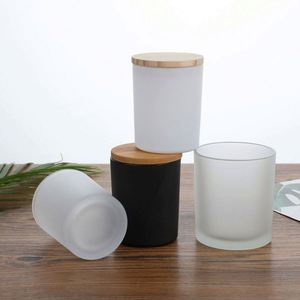 Custom Logo Colorful Wholesale 8 10 14 Oz Glass Candle Jars Holders Luxury <b>Empty</b> Container With Lid and <b>Box</b> - Product Image 2