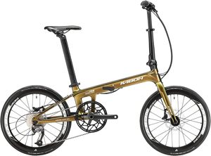Vélo pliant en fibre de carbone KABON 20 pouces, 9 vitesses, frein à disque hydraulique, ultra léger, portable, vélo de ville pour les trajets quotidiens - Product Image 4