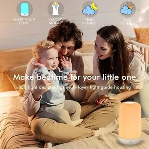 Lámpara de Noche LED Inteligente Grande para Mesa de Noche, RGB, Regulable, Táctil, Control por Aplicación, Música, Carga USB, Batería, para Dormitorio - Product Image 5