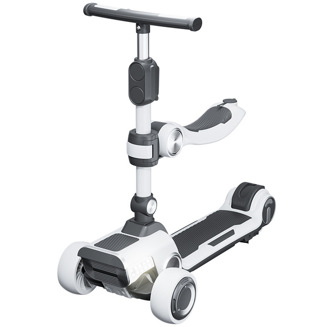 LS Model 522 Children's Electric Scooter Foldable Lithium Battery Waterproof 2-Wheel Aluminum Tube Multi-Function
