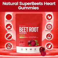 Prix de gros Gummies de racine de betterave Soutien immunitaire naturel 60 unités Fabrication OEM ODM Vente chaude pH sain pour femmes et hommes