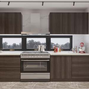 Armoires de cuisine multifonctionnelles en bois de bouleau massif modernes personnalisées de haute qualité avec personnalisation de la conception gratuite - Product Image 6