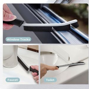 Long-handled <b>Gap</b> Cleaning Brush, Aluminum Alloy Knife Handle, Kitchen and Bathroom Dead Corner Cleaning Brush - Product Image 3