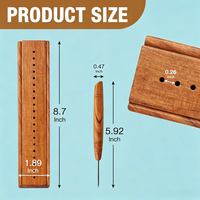 Cradle de reliure en bois avec awl, outil de perforation du papier en bois dur