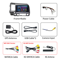 Système multimédia pour voiture Android 14, autoradio 9 pouces pour Honda Civic 2006-2011, écran tactile, Carplay, DSP, GPS