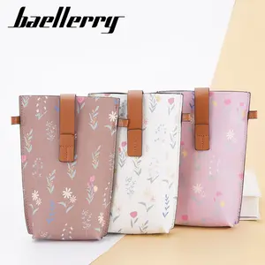 Baellerry minimalista portátil teléfono celular mujeres Sling Bolsa cadena pu cuero personalizado pequeño bolsos de hombro teléfono móvil mujeres