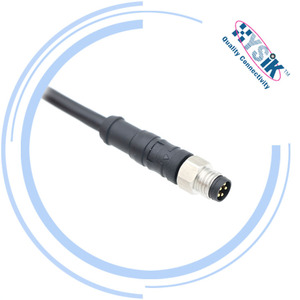 M8 Düz Erkek-Dişi Konnektör Kablosu Korumalı Sinyal Kablosu - Product Image 5