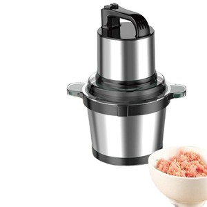Picadora de Carne Multifuncional para el Hogar, 4L, Cuerpo de Acero Inoxidable, Trituradora de Ajo y Pimienta, Máquina de Cocina de 4L, Acero Inoxidable - Product Image 1