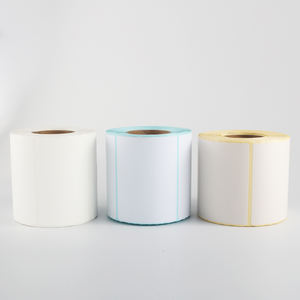 Prezzo di fabbrica bianco vuoto 4x6 "etichetta di spedizione adesivo adesivo A4 diretta rotolo di carta termica 100X150mm etichette - Product Image 2