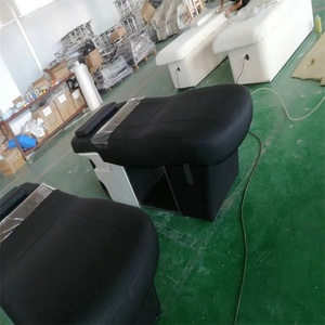 Kisen Hot Sale Beauty Wholesale Salon Furniture Shampoo <b>Bed</b> Washing Hair Chair Electrical Leg-rest Ceramic Backwash Neck Pillow - Product Image 2