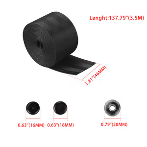 Housses de ceinture de sécurité pour voiture, sangles en toile de 3,5 m, durables, multicolores, pour la protection de l'intérieur de la voiture - Product Image 5