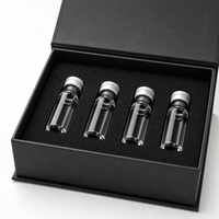 Boîte rigide personnalisée à fermeture magnétique pour flacons de peptides, avec insert en mousse EVA pour flacons de sérum en verre