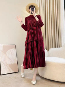 คอตั้งแบบมิดิเอไลน์ประดับลูกปัดสำหรับ2025ผู้สูงอายุ<span class=keywords><strong>วัย</strong></span><span class=keywords><strong>กลาง</strong></span><span class=keywords><strong>คน</strong></span>ภรรยารวยระดับไฮเอนด์สำหรับฤดูใบไม้ร่วง - Product Image 6