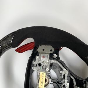 CCExcellent Volant en fibre de carbone personnalisé avec LED pour Lexus IS RCF 2014 + avec cuir Alcantara et palettes de changement de vitesse - Product Image 4