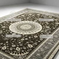 Vintage Orientalischer Medaillon-Rechteck-Teppich, verwaschenes Blumenmuster, Polyester, rutschfest, für Wohnzimmer, persischer Stil, Heimdekoration
