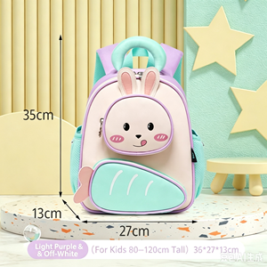 Sac à dos maternelle en forme de lapin mignon, cartable souple pour enfants, sac d'école pour élèves de maternelle, logo personnalisé OEM ODM disponible - Product Image 6