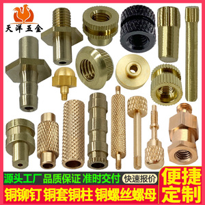 Tianyang Hardware Machined Copper Rivets 20mm Solid Bright Uncoated For Industrial Use - Product Image 4