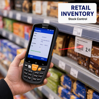 Terminal Portátil de Datos Móvil, PDA con Escáner de Código de Barras, Android 12, IP65, 4 Pulgadas, para Servicios Postales y de Mensajería