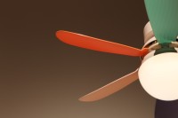 Ventilateur de plafond avec lumière, douille E27, 16,5 pouces |   Ventilateur de plafond sans fil à visser avec télécommande |   Ventilateur LED à 3 vitesses et intensité réglable pour garage et chambre