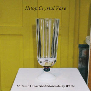 Vase à fleurs en cristal K9 de style nordique moderne et luxueux, artisanat en cristal taillé à la main pour les occasions de mariage - Product Image 3