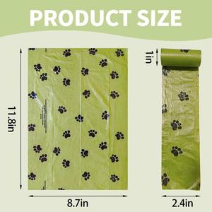 Bolsas Ecológicas para Desechos de Perros, Hechas de Plástico Reciclado, Estilo Lujoso, Resistentes, Biodegradables, Paquete a Granel para la Eliminación Diaria de Desechos de Mascotas, Compostaje - Product Image 6