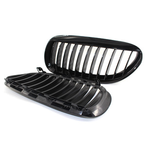 Parrilla delantera BMW E63 en negro brillante, plástico ABS, para actualización de la serie 6 de 2004 a 2010. - Product Image 4