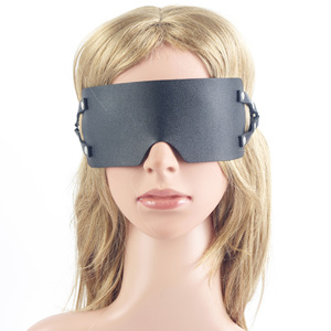 Masque pour les yeux en cuir souple, amusant et sexy, accessoires de jeu érotique, équipement de bondage pour hommes et femmes, vente en gros, commerce transfrontalier, Bound love Factory - Product Image 3