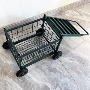<span class=keywords><strong>Chariot</strong></span> <span class=keywords><strong>de</strong></span> jardin pliable avec plateau <span class=keywords><strong>de</strong></span> <span class=keywords><strong>rangement</strong></span>, capacité <span class=keywords><strong>de</strong></span> charge lourde, structure métallique, siège, pour la maison, le jardin, la pépinière, <span class=keywords><strong>chariot</strong></span> à outils - Product Image 3