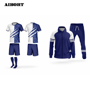 Maillot de football personnalisé Aibort, conçu pour la performance, en maille respirante, avec évacuation efficace de l'humidité et conception de contour stable - Product Image 4