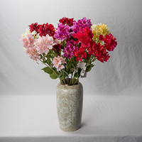 Fleurs artificielles de bougainvillier à tige unique et quatre branches, en tissu, de haute qualité, pour la décoration de la maison, les mariages, la fête des Mères et Noël