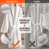Pyjamas pour femmes super doux en mousseline de polyester, fournisseur OEM, peignoirs de luxe pour couples pour hôtel et spa