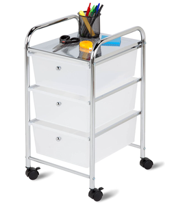 Xe Đẩy Đựng Đồ Bằng Nhựa 3 Ngăn Có Bánh Xe - Product Image 4