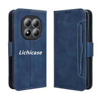 Coques de téléphone en cuir à rabat de luxe Lichicase pour Redmi Note 14 14S 14 Pro 14 Pro Plus porte-carte couverture arrière antichoc