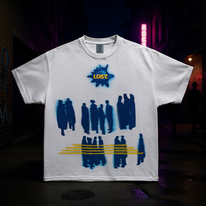 Camiseta Holgada con Estampado Vintage Lost Souls, Estilo Y2K, Streetwear - Product Image 3